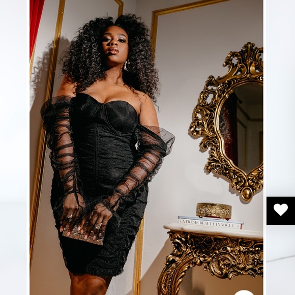 Black bandage tulle dress - Picture 6 of 6